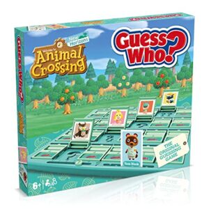 Winning Moves Animal Crossing Guess Who? Board Game, Play with Tom Nook, Margie, Harvey and Daisy Mae Asking yes and no Questions to Reveal Your Opponents Mystery Character, Gift for Ages 4 Plus