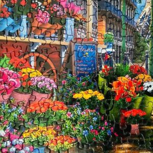 Majestic by Springbok 1000 Piece Jigsaw Puzzle Paris Street Life - Made in USA - Compact Box