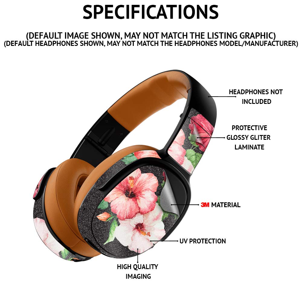 MightySkins Glossy Glitter Skin Compatible with SteelSeries Arctis Nova Pro - Faded Roses | Protective, Durable High-Gloss Glitter Finish | Easy to Apply, Remove, and Change Styles | Made in The USA