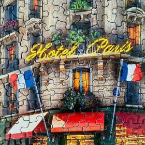 Majestic by Springbok 1000 Piece Jigsaw Puzzle Paris Street Life - Made in USA - Compact Box