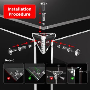 Acrylic Display Case for Collectibles Assemble Clear Acrylic Display Box for Lego Alternative Glass Case for Display Figures Doll Toys Home Storage(10x10x15.7 inch, 25x25x40 cm)