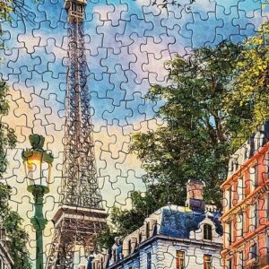 Majestic by Springbok 1000 Piece Jigsaw Puzzle Paris Street Life - Made in USA - Compact Box