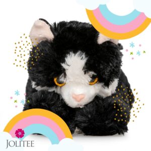 Jolitee Kitten Cat Collection Small Plush Stuffed Animal 8 inch (Tuxedo)