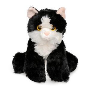 jolitee kitten cat collection small plush stuffed animal 8 inch (tuxedo)