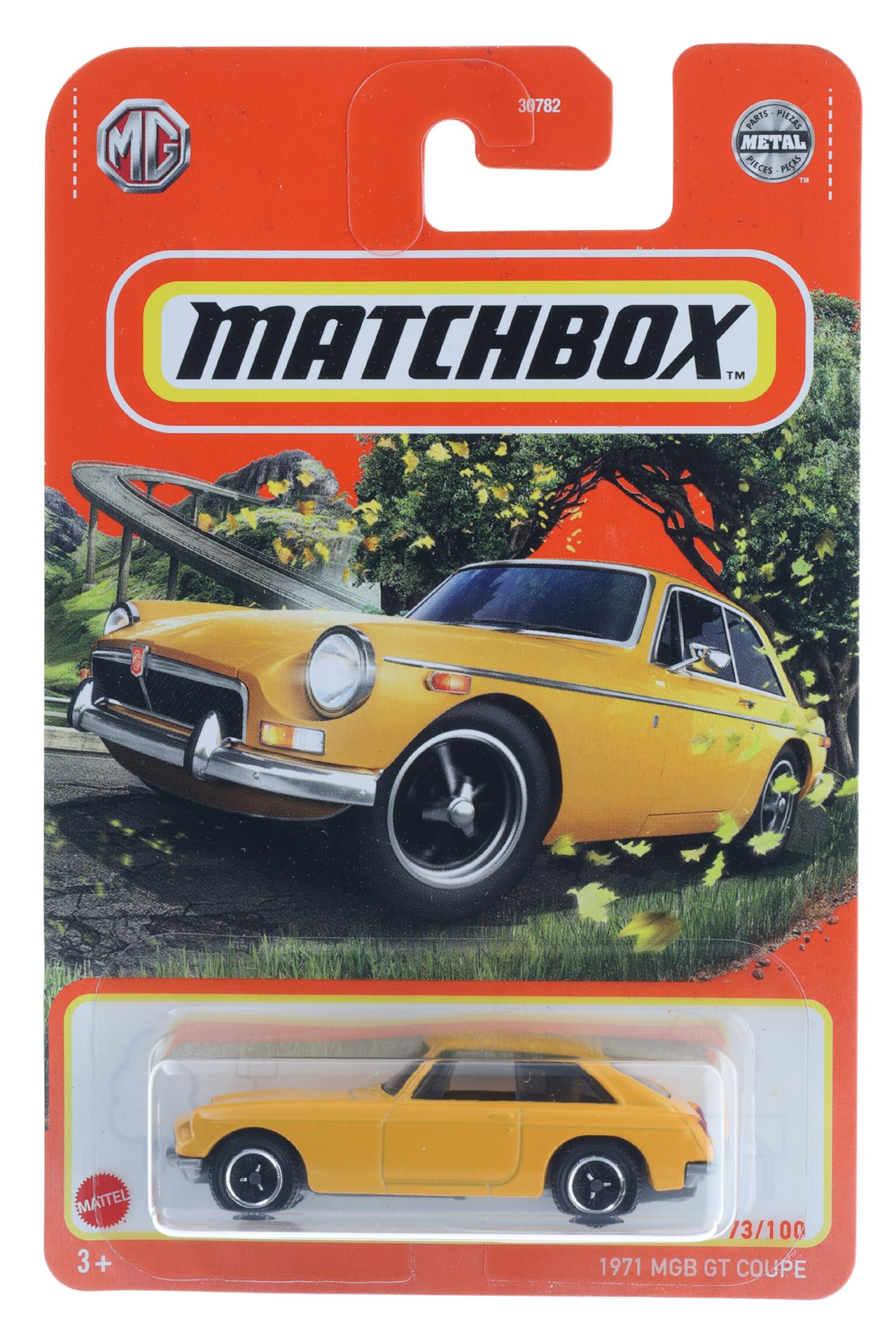 Matchbox 2022-1971 MGB GT Coupe [Yellow] 73/100