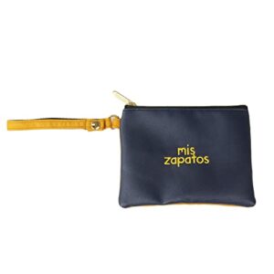 Miss Sapato B-7233 Women's Shoulder Bag, Synthetic Leather, Wide Pants, Mini Shoulder Bag, Pouch Included, Size B5, Navy