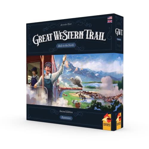 Great Western Trail 2nd Edition Rails to The North Board Game Expansion - New Adventures Await! Strategy Game for Kids & Adults, Ages 12+, 1-4 Players, 75-150 Min Playtime Made by Eggertspiele