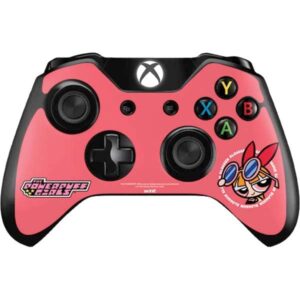 skinit decal gaming skin compatible with xbox one controller - officially licensed warner bros blossom design