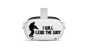 i will lead the way - ruckup soldier series decals - oculus quest 2 - decals - black