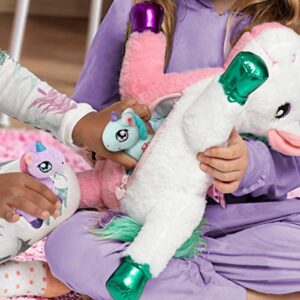 MindSprout Unicorn Mommy Stuffed with 4 Babies Inside her Tummy, for Girls 3 4 5 6 7 8 Years Old, Best Birthday Gifts, Animals Toy