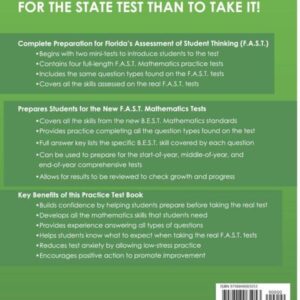 FLORIDA TEST PREP F.A.S.T. Practice Test Book F.A.S.T. Mathematics Grade 3: Covers the New B.E.S.T. Mathematics Standards