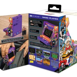 MY ARCADE Data East Hits Pico Player - Game for Kids and Adults, 3.75" Fully Playable Portable Tiny Arcade Machine with 108 Retro Games, 2" Screen Color Display, Battery Powered, Purple, Small