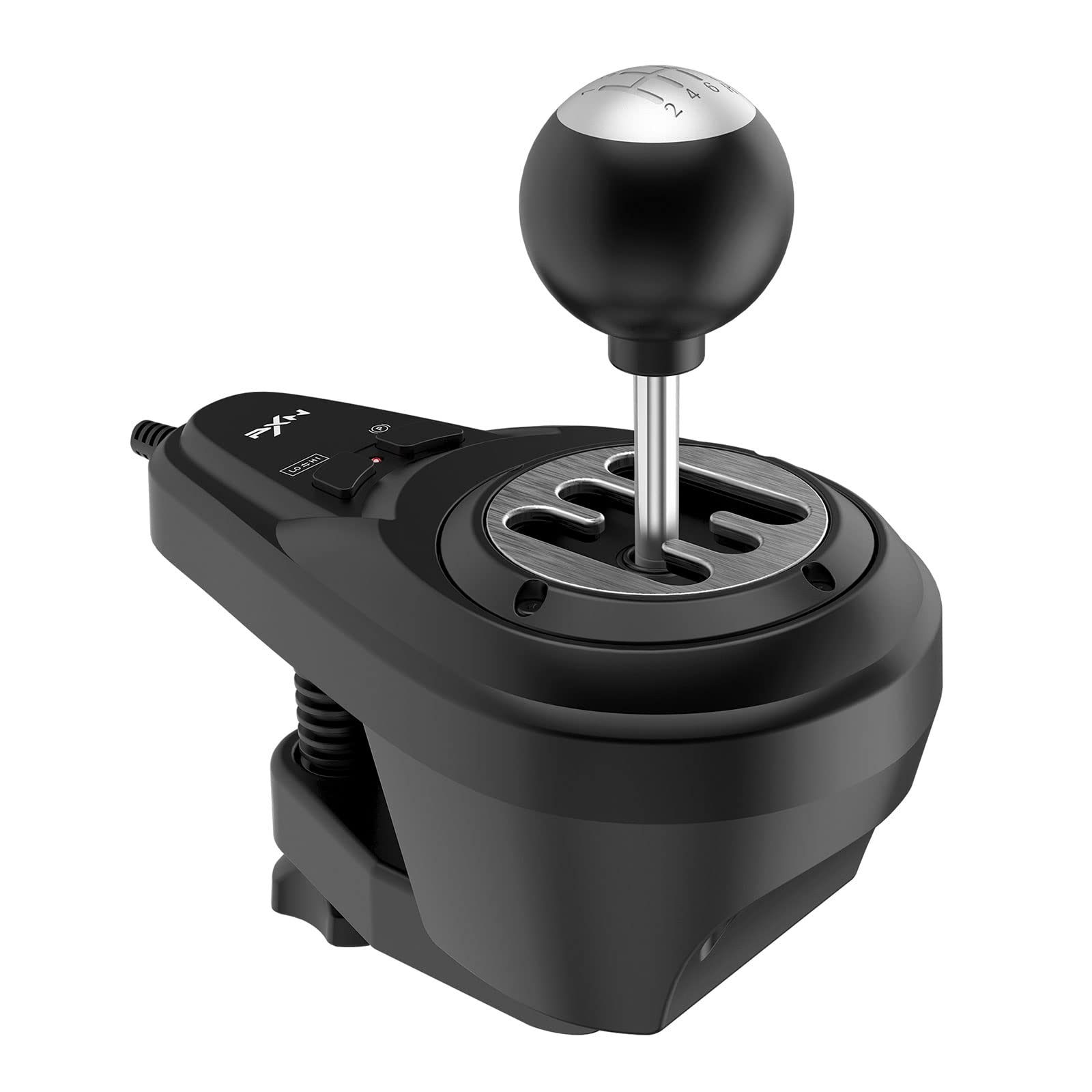 PXN A7 Shifter, 6 +1 Shifter with Handbrake Button and Shift Button for High&Low Gear Universal Shifter for PC(A7)