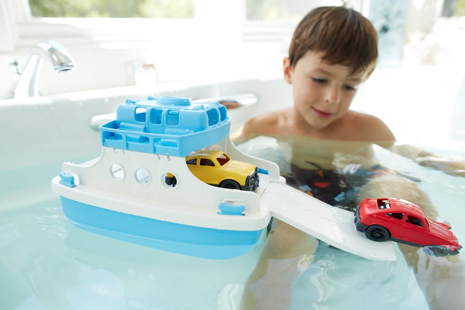 Green Toys Ferry Boat and Recycling Truck Bundle