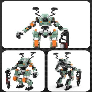 7274 Vanguard Class Mecha Building Model Kit,Titan Game Mecha Robot Action Figures Building Block Toy, an Striking Collectible Toy That Makes a Great Christmas Birthday Present (1057 Pcs)