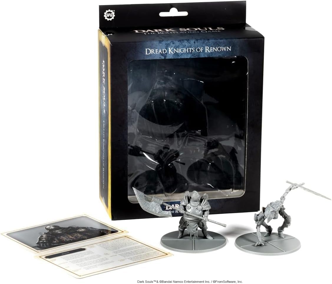 Steamforged Games Dark Souls The Role Playing Game: Dread Knights of Renown Miniatures & Stat Cards