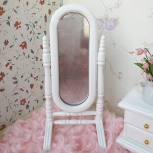 Dollhouse Furniture Set, 1:12 Scale 6pcs Set Exquisite Dollhouse Bedroom for Indoor for Kids