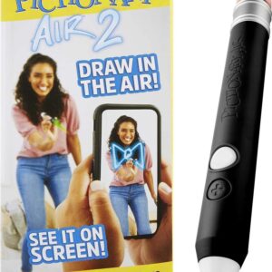 Mattel Games Pictionary Air 2 Family Game for Kids and Adults with Exclusive Black Color Light Pen & Digital Clue Packs