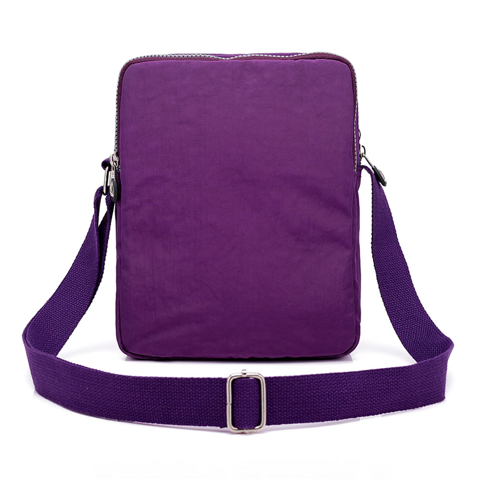 KARRESLY Women Crossbody Bag Shoulder Handbags Small Nylon Purse Waterproof Multi Pockets Bags(Purple)