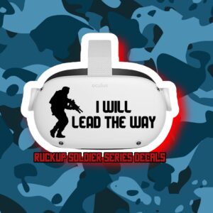 I will lead the way - RuckUp Soldier Series Decals - Oculus Quest 2 - Decals - Black