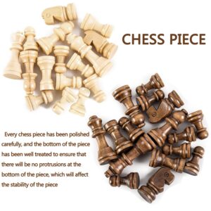 Chess Set,Folding Storage Wooden Chess Board Sets,15" Wooden Chess,3 in 1 Chess Board Game for Adults and Kids (Chess,Backgammon,Checkers)