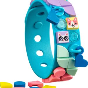 LEGO DOTS My Pets Bracelet 41801, Jewelry Making Kit for Girls and Boys with Dangling Charms, DIY Creative Toy Craft Set, Animal Theme with Kitty and Corgi Accessories, Small Gift Idea for Kids Age 6+