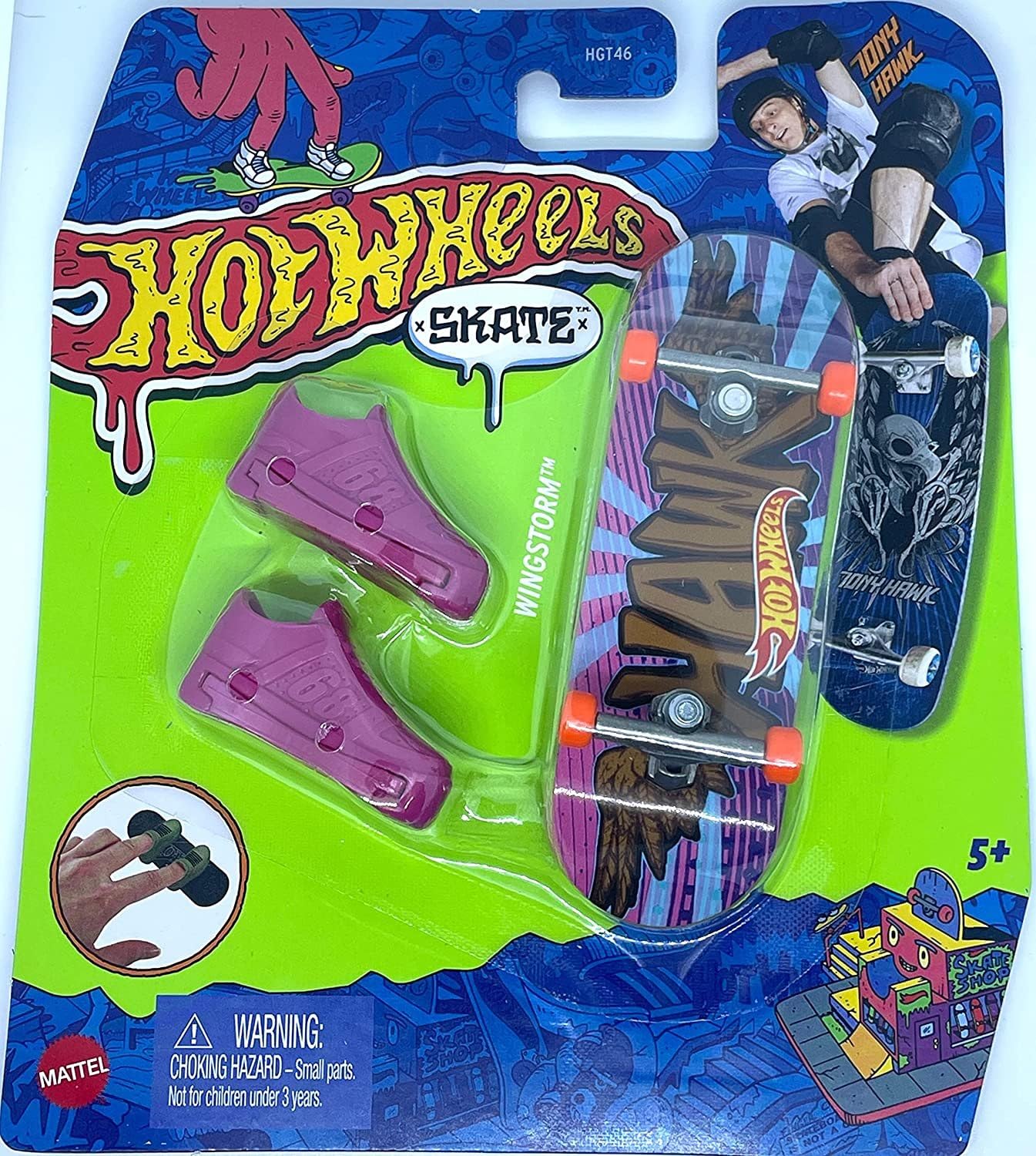 Hot Wheels Skate 2022 - Wingstorm - Tony Hawk HW Abstrakt 2/5 - Mint/NrMint - Ships Bubble Wrapped in a Box