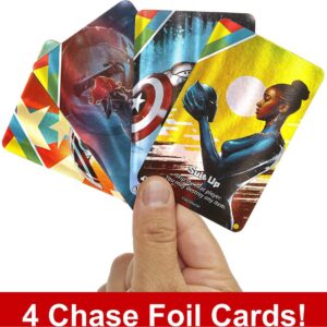 Mattel Games UNO Ultimate Marvel Card Game with 4 Character Decks, 4 Collectible Foil Cards & Special Rules, 2-4 Players, 2nd Edition