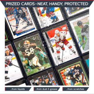 Quiver Time Premium 3x4 Top Loaders for Cards - Durable 35pt Toploaders Hard Plastic Card Sleeves Card Holder for Sports Cards, Baseball Cards, Football Cards & Trading Cards (10 pcs, Clear)