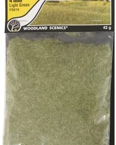 Woodland Scenics Static Grass, Light Green, Medium Green, and Dark Green, 4mm (Pack of 3) - with Make Your Day Paintbrushes