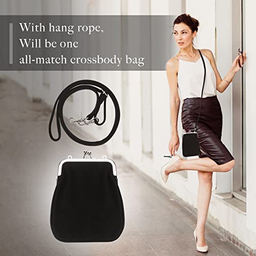 Wild & Bold Small Crossbody Bags For Women Black Cross Body Purses Mini Cell Phone Shoulder Bag Canvas Travel Crossbody Sling Bags for Women