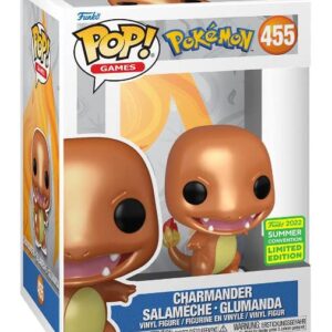 Funko Pop! Pokemon Charmander (Metallic) SDCC Shared Exclusive w/ Sticker 2022