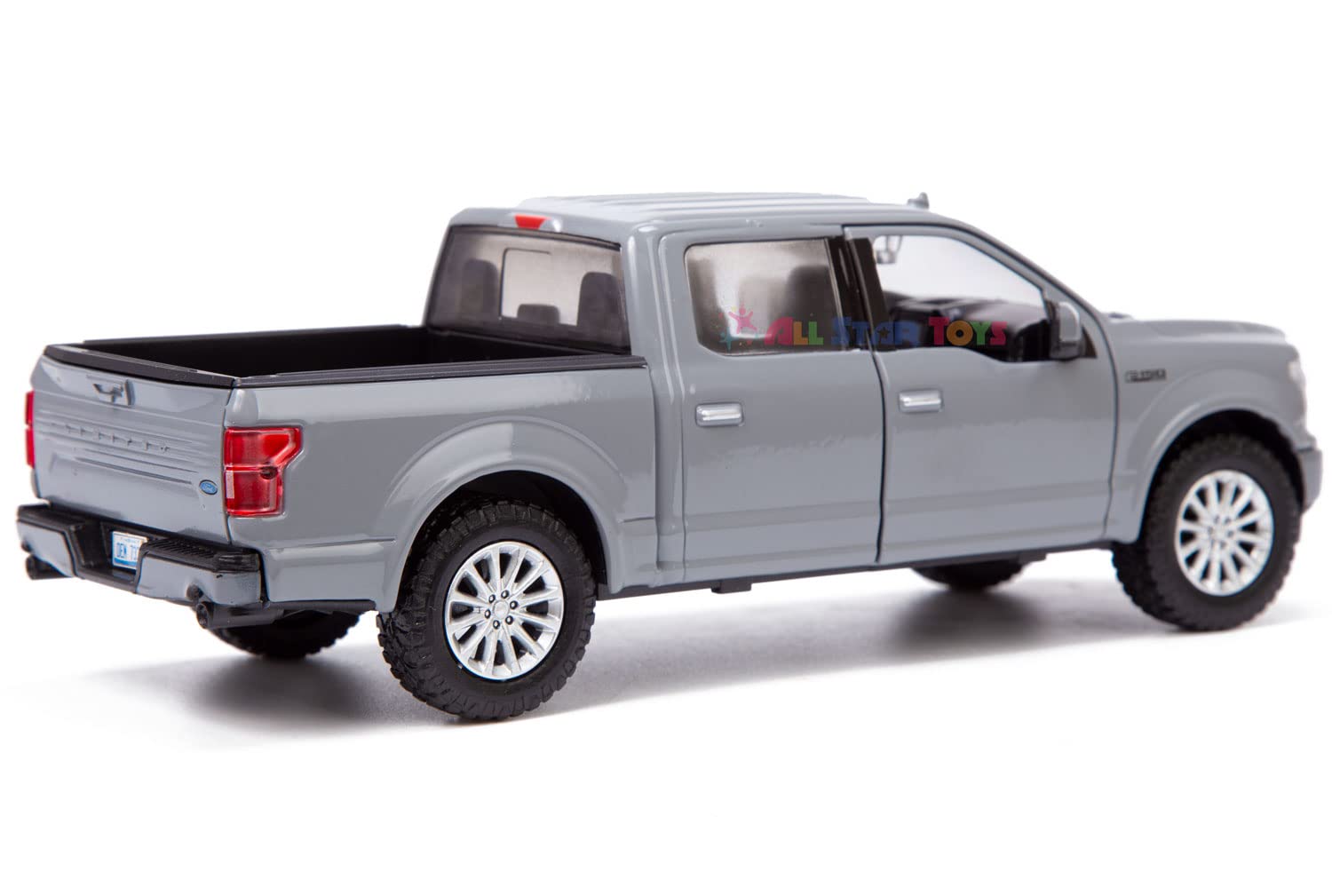 Motormax All Star Toys Exclusive 2019 Ford F-150 Limited Crew Cab Pickup Truck Abyss Gray 1/24 Diecast Model Car 79364 Grey