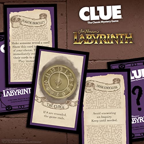 CLUE: Labyrinth | Solve The Mystery - Who Does Jareth Control, Where is Toby, and What Object is Used | Collectible Clue Game Based on Jim Henson’s Labyrinth | Officially-Licensed Game