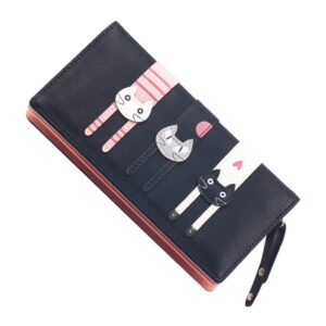 CALLARON Mini Clutch PU Leather Wallet Long Women's Wallet Fashionable and Cute Long Wallet Ladies Student Wallet Kids Wallet