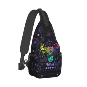 Taurus Constellation Sling Bag Chest Bag Zodiac Sign Crossbody Bags For Men Women