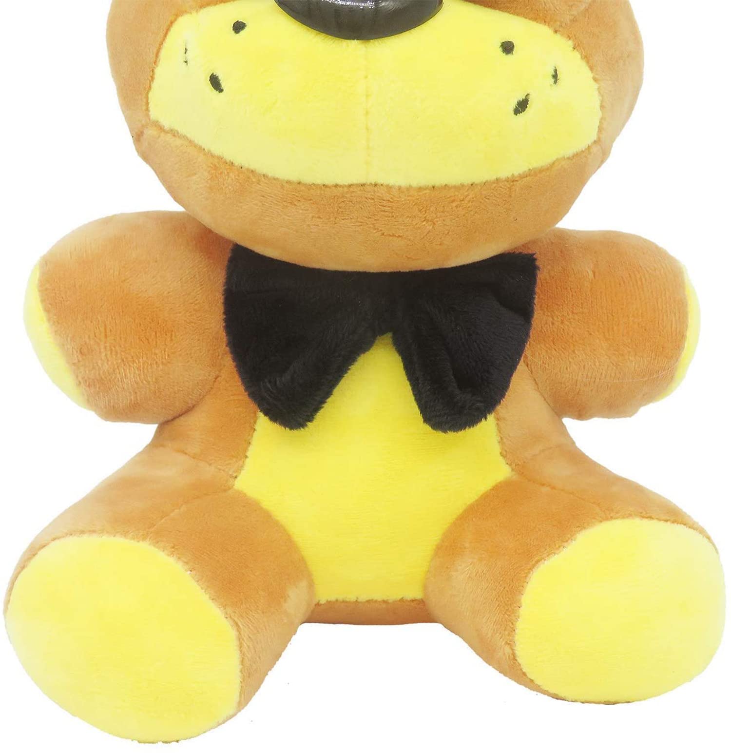 KEOGAU Golden Freddy Black Hat ( in Stock US) - Five Nights Freddy's - Fazbear Collectible Figure - F-N-A-F Nightmare Plush (Golden Bear ) 7''/Toy, Golden Bear Black Hat