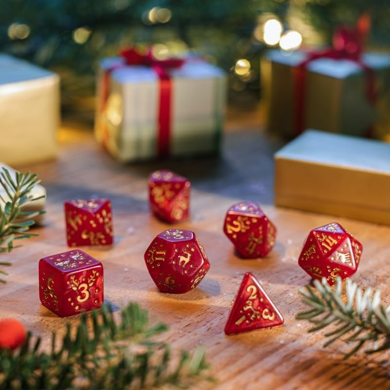 Q WORKSHOP Christmas Dice Set