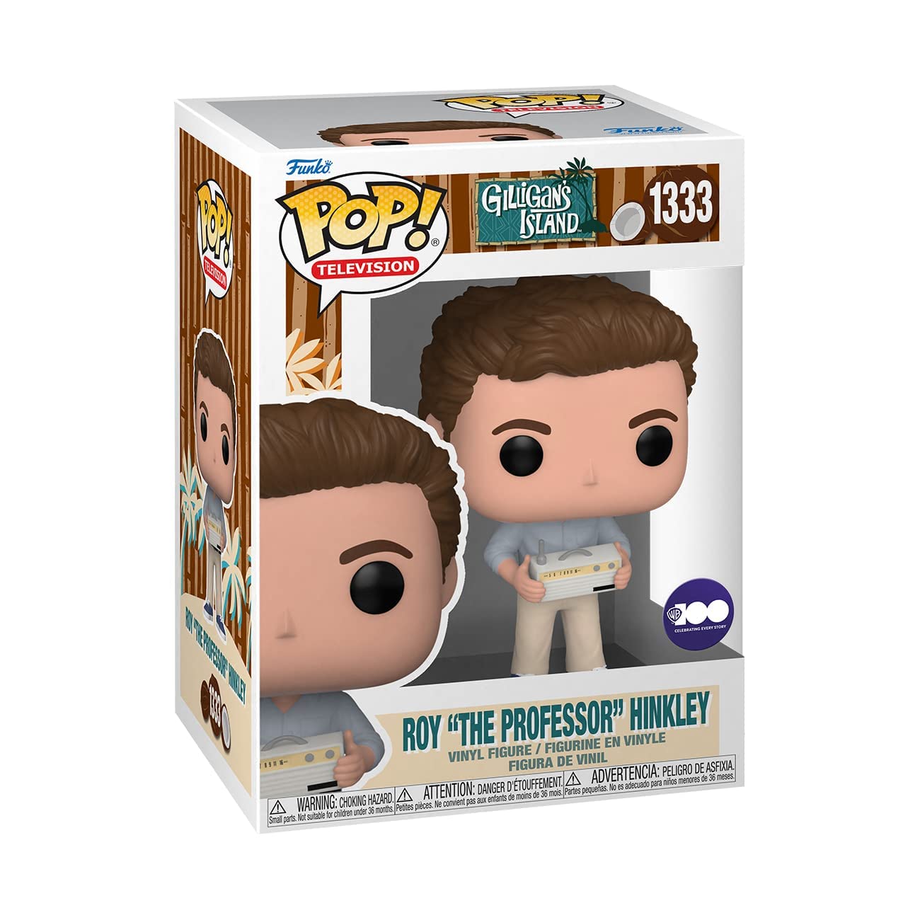 Funko Pop! TV: WB 100 - Gilligan’s Island, Roy The Professor Hinkley with Radio