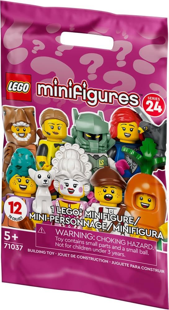 LEGO Minifigures Series 24 71037, Limited Edition Mystery Minifigure Blind Bag, 2023 Set, Collectible Characters with Toy Accessories