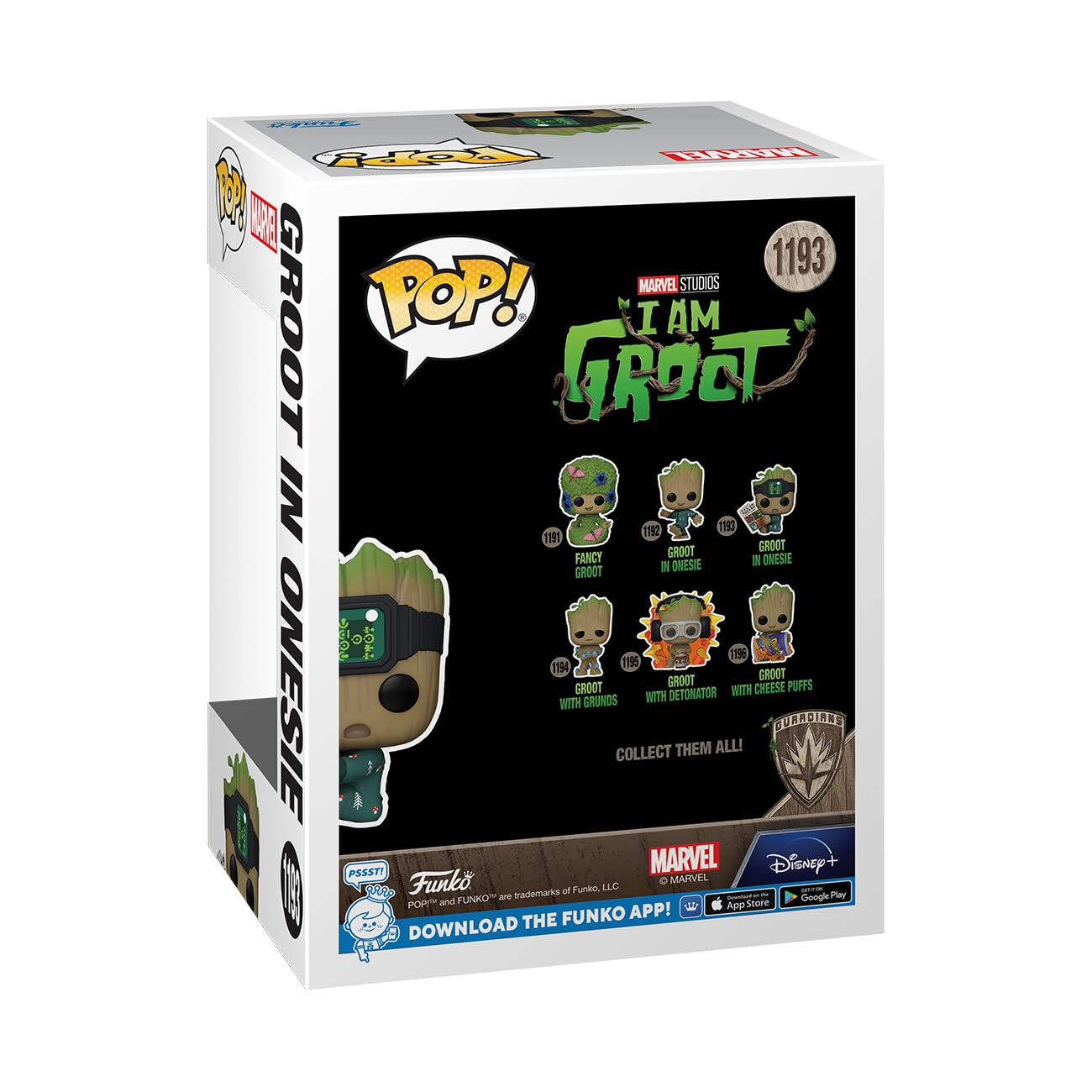 Funko Pop! Marvel: I Am Groot, Groot in Onesie with Book