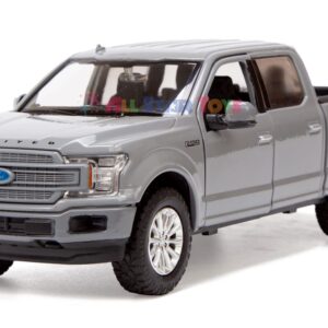 Motormax All Star Toys Exclusive 2019 Ford F-150 Limited Crew Cab Pickup Truck Abyss Gray 1/24 Diecast Model Car 79364 Grey