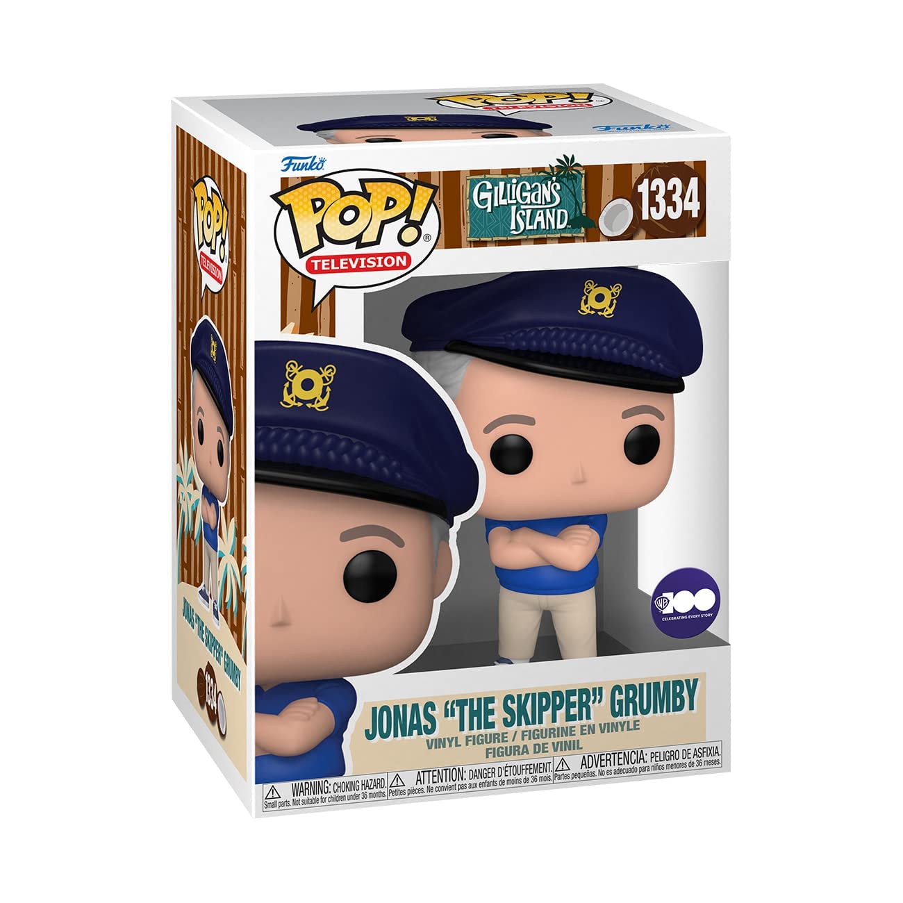 Funko Pop! TV: WB 100 - Gilligan’s Island, Jonas The Skipper Grumby