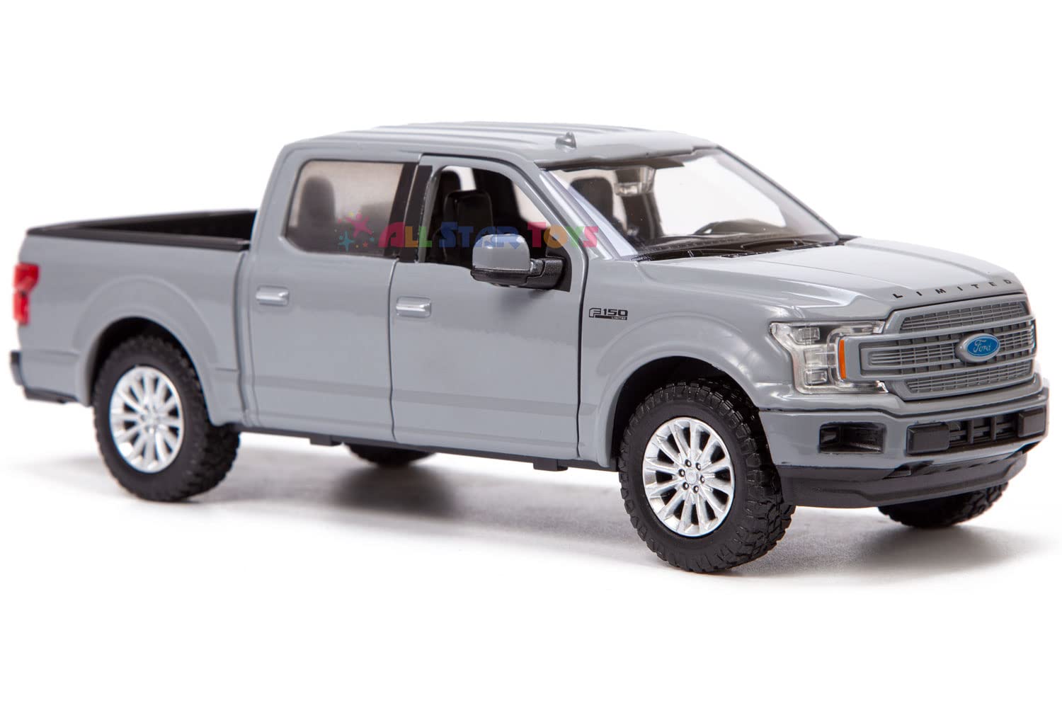 Motormax All Star Toys Exclusive 2019 Ford F-150 Limited Crew Cab Pickup Truck Abyss Gray 1/24 Diecast Model Car 79364 Grey