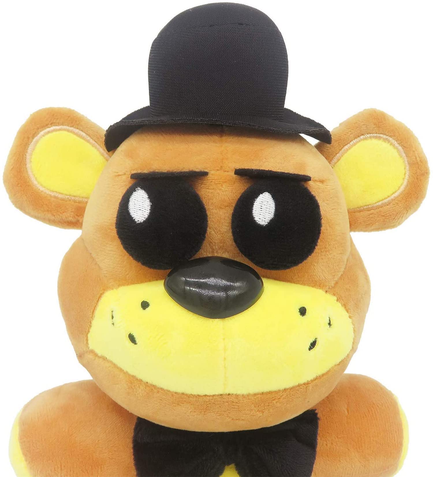 KEOGAU Golden Freddy Black Hat ( in Stock US) - Five Nights Freddy's - Fazbear Collectible Figure - F-N-A-F Nightmare Plush (Golden Bear ) 7''/Toy, Golden Bear Black Hat