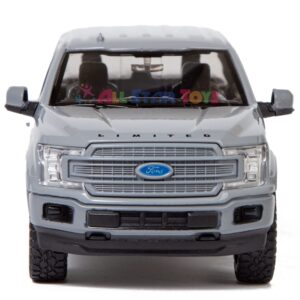 Motormax All Star Toys Exclusive 2019 Ford F-150 Limited Crew Cab Pickup Truck Abyss Gray 1/24 Diecast Model Car 79364 Grey