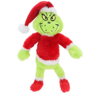 AZATE Christmas Green Monster Plush Toys, Dog Plush, Delightful Gift for Children, Christmas Decorations