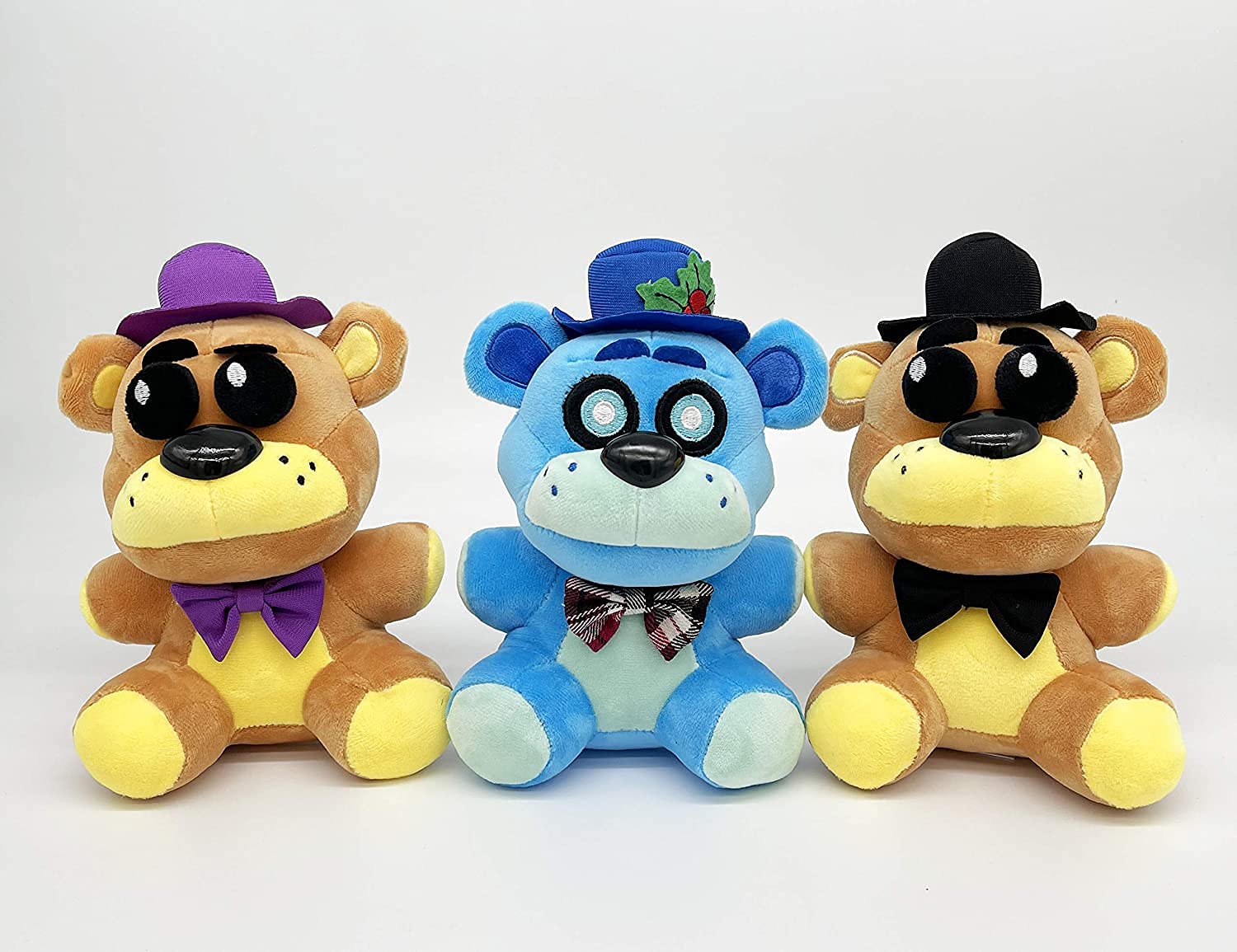 KEOGAU Golden Freddy Black Hat ( in Stock US) - Five Nights Freddy's - Fazbear Collectible Figure - F-N-A-F Nightmare Plush (Golden Bear ) 7''/Toy, Golden Bear Black Hat