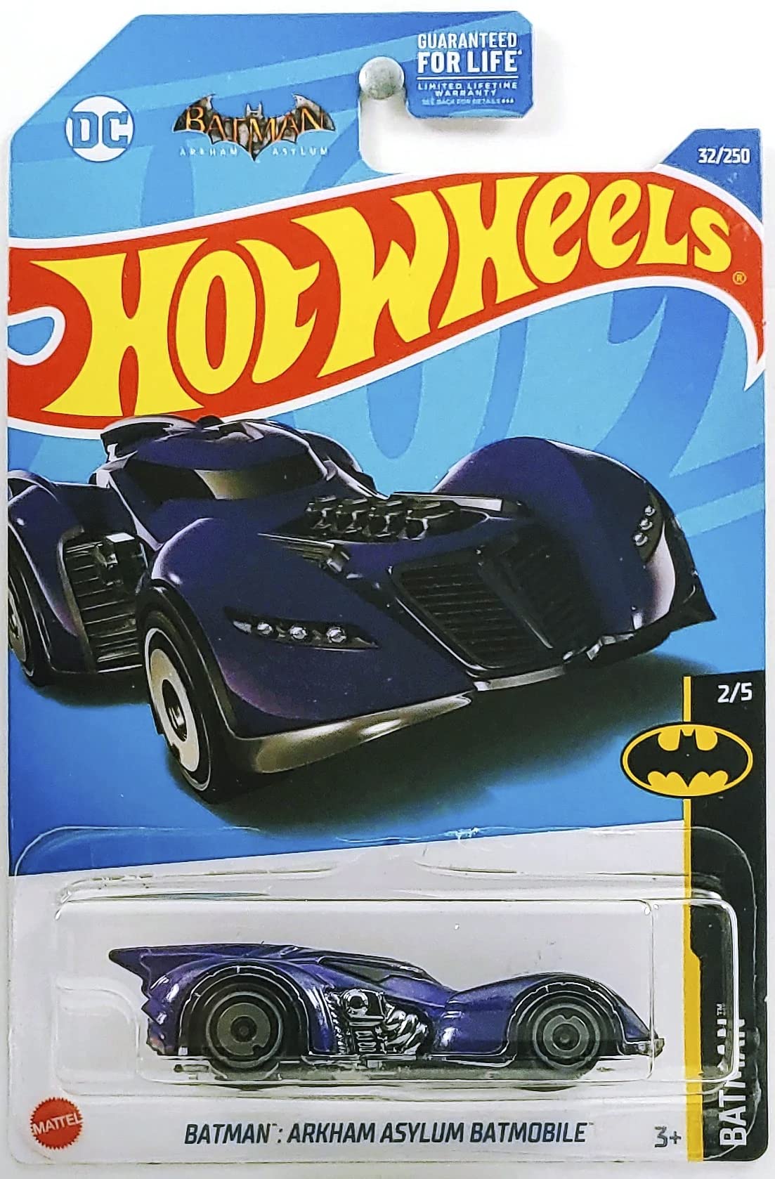 Hot Wheels 2022 - Batman: Arkham Asylum Batmobile - Batman 2/5 [Purple] 32/250