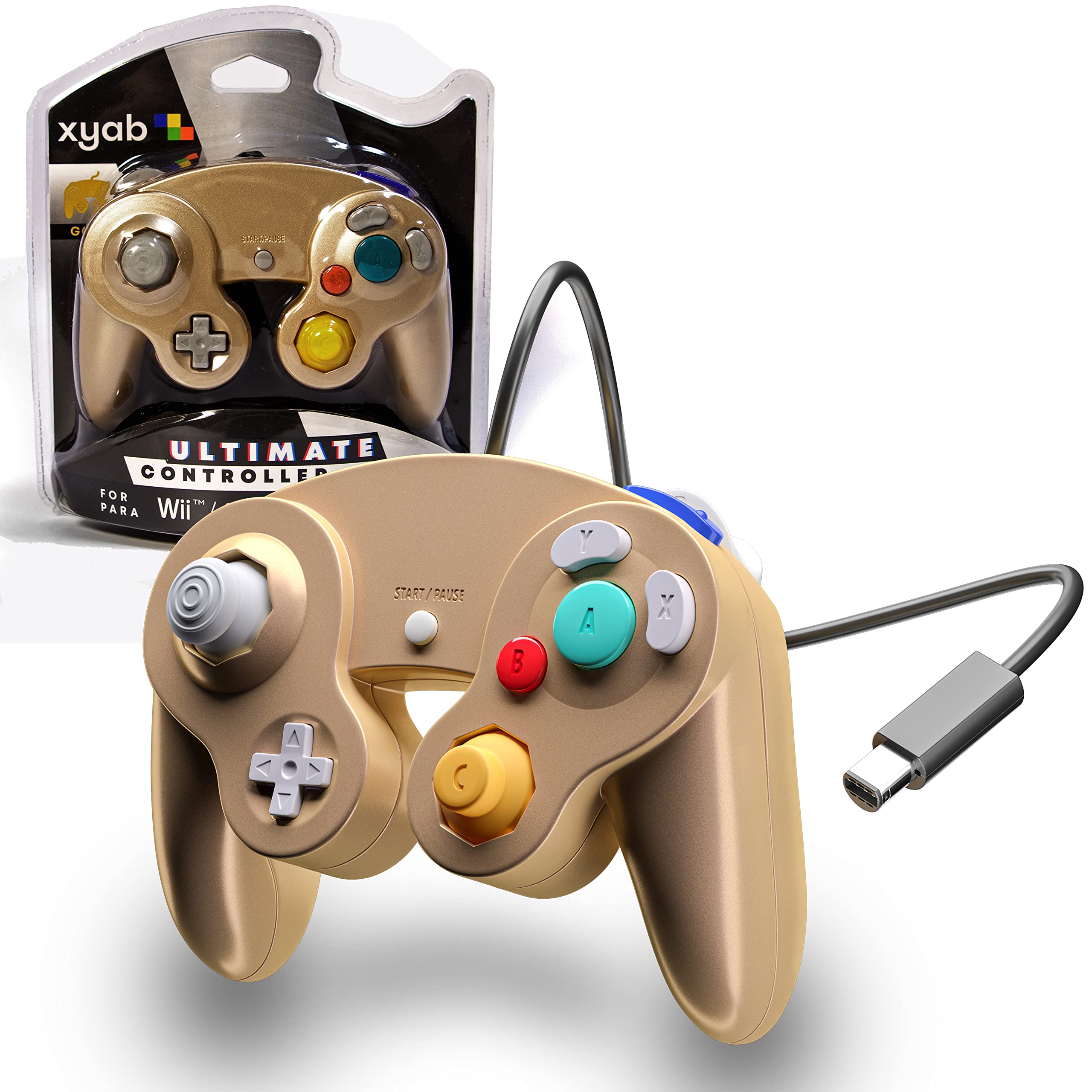 XYAB Ultimate NGC Joystick Controller for Nintendo GameCube - Gold